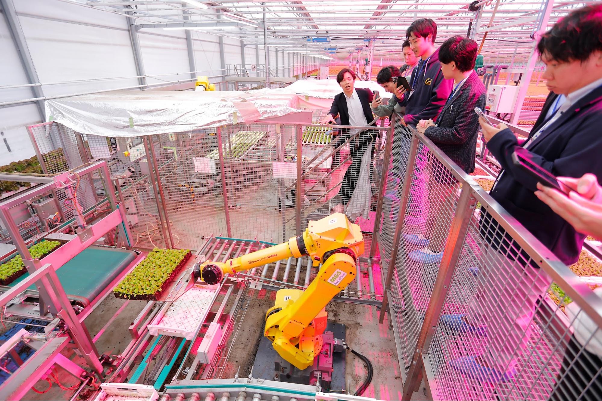 仙台市現地ツアー「美里グリーンベース」見学の様子